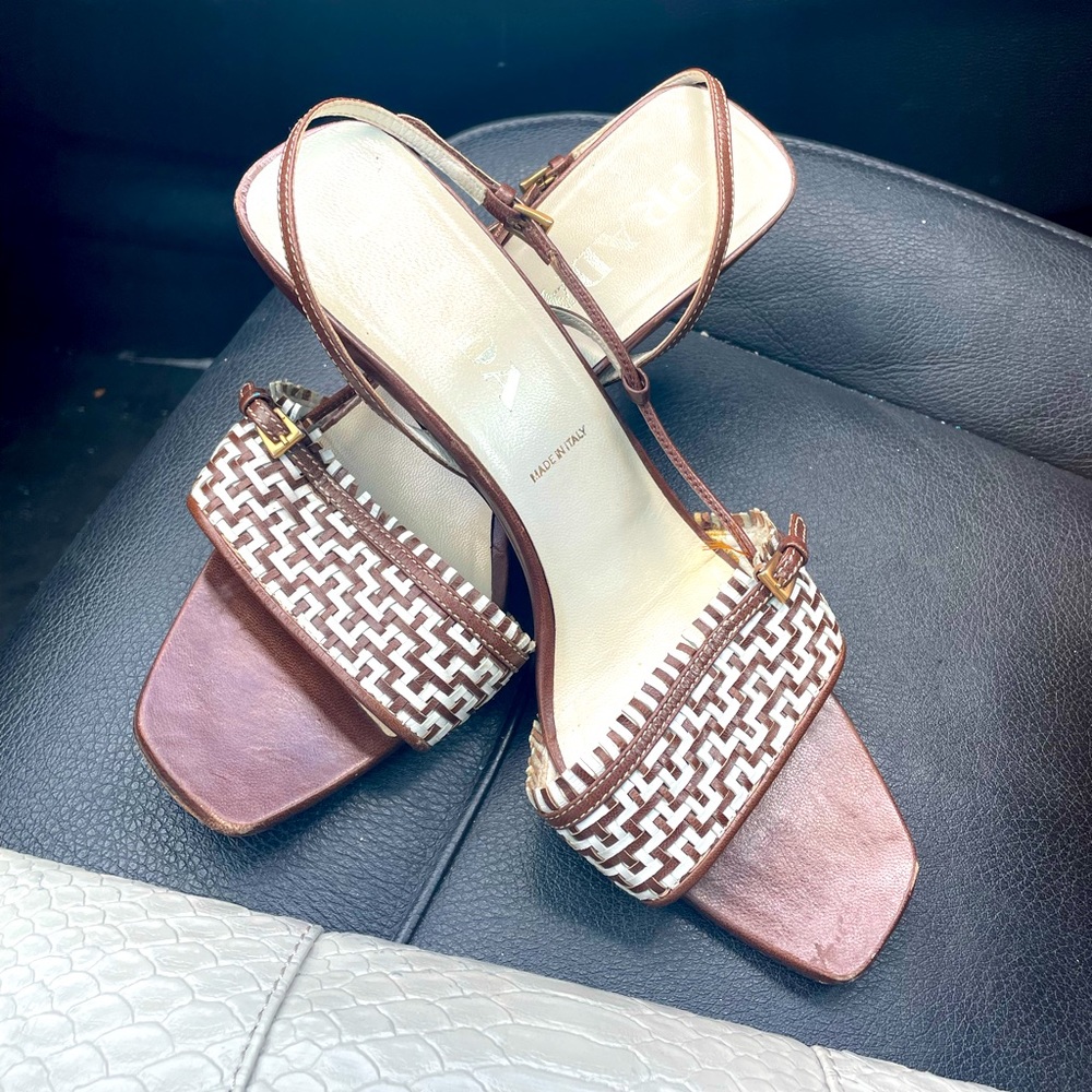 Prada sandals  8 1/2 great condition